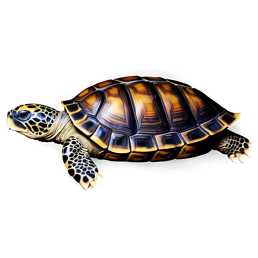 Turtle With Detailed Shell Pattern Png 06242024 PNG