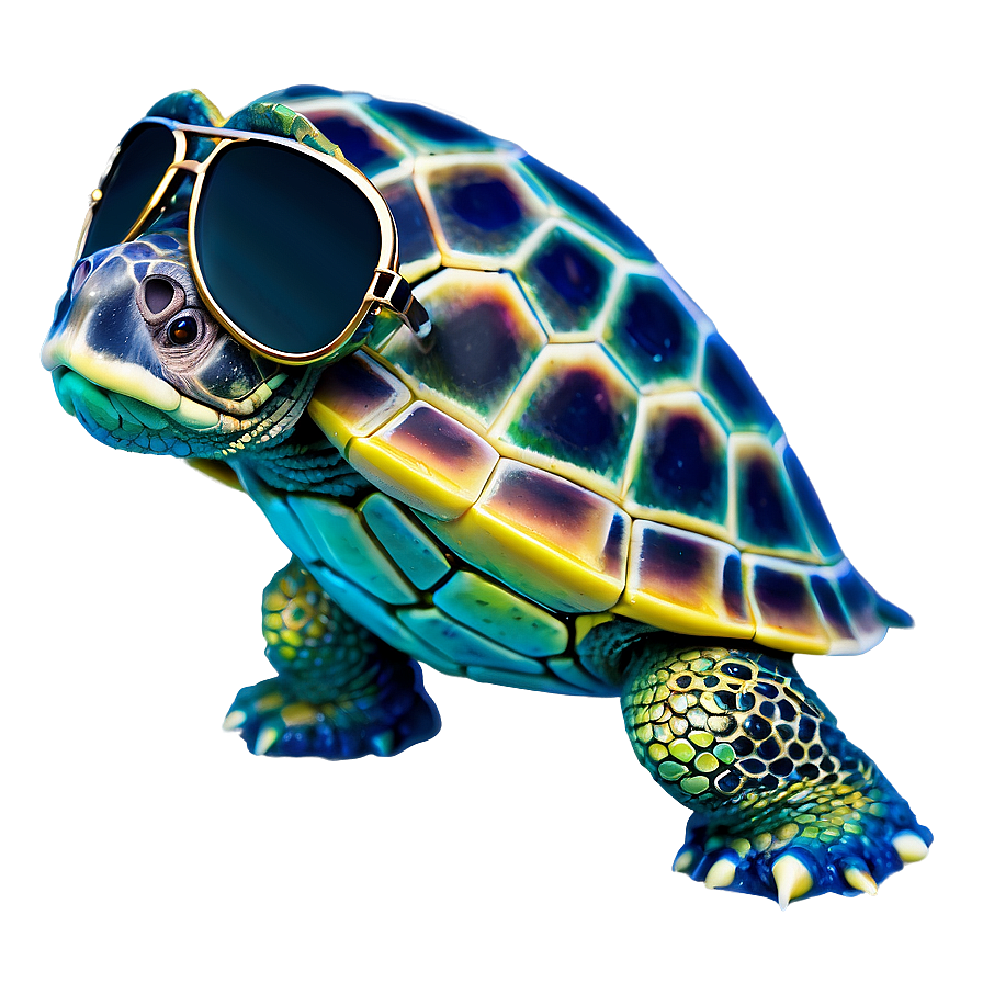 Turtle With Sunglasses Png Mjr PNG