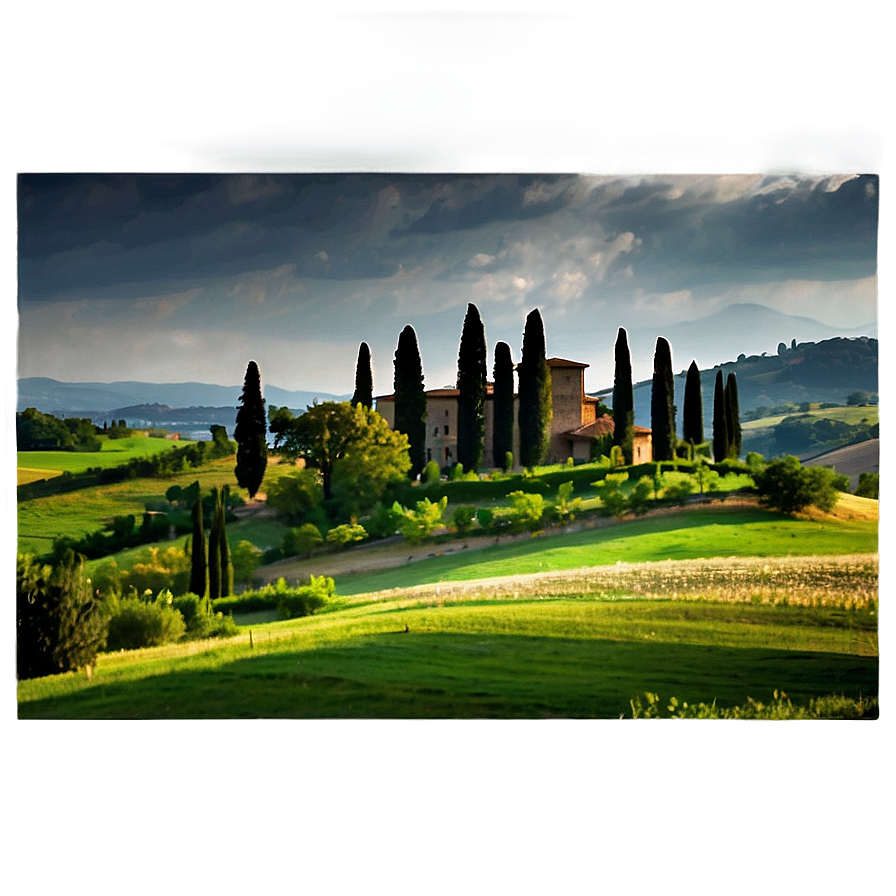 Tuscany Landscape Italy Png 05212024 PNG