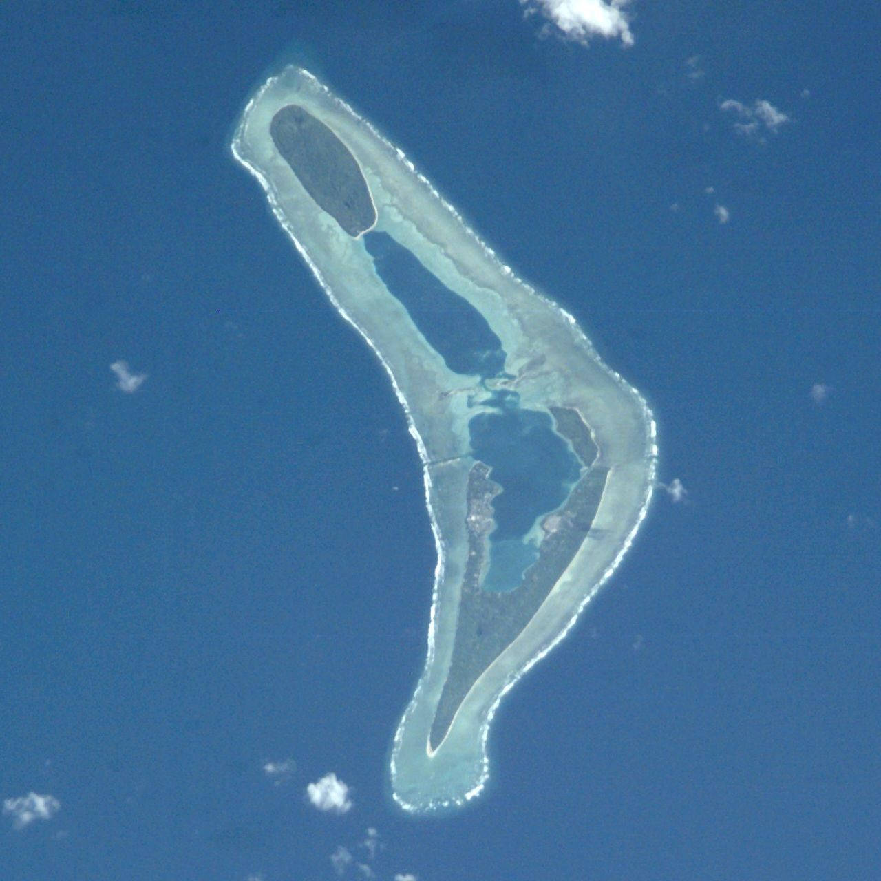 Tuvaluinsel Luftaufnahme Wallpaper