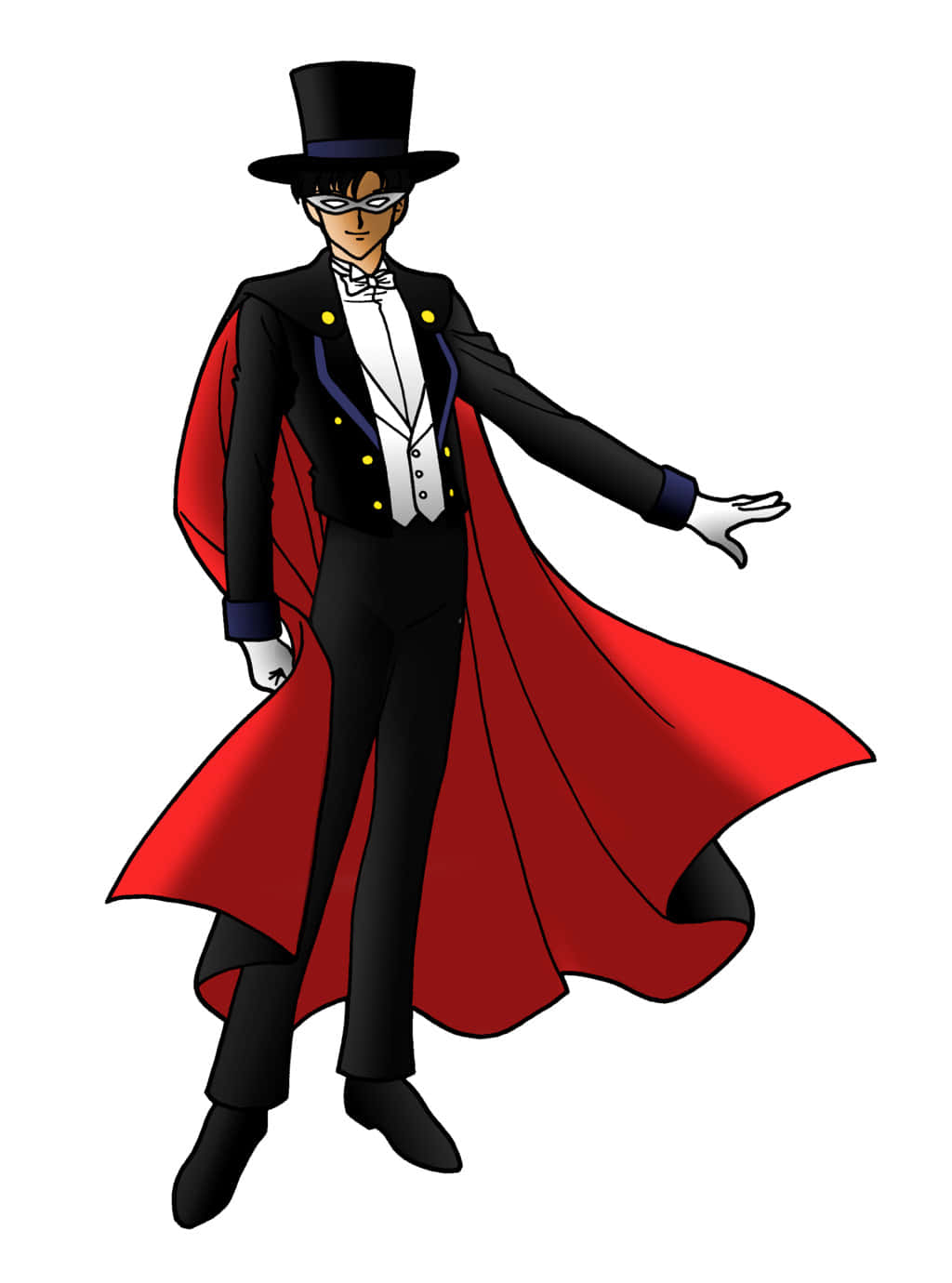 "The Hero of Love and Justice, Tuxedo Mask!" Wallpaper