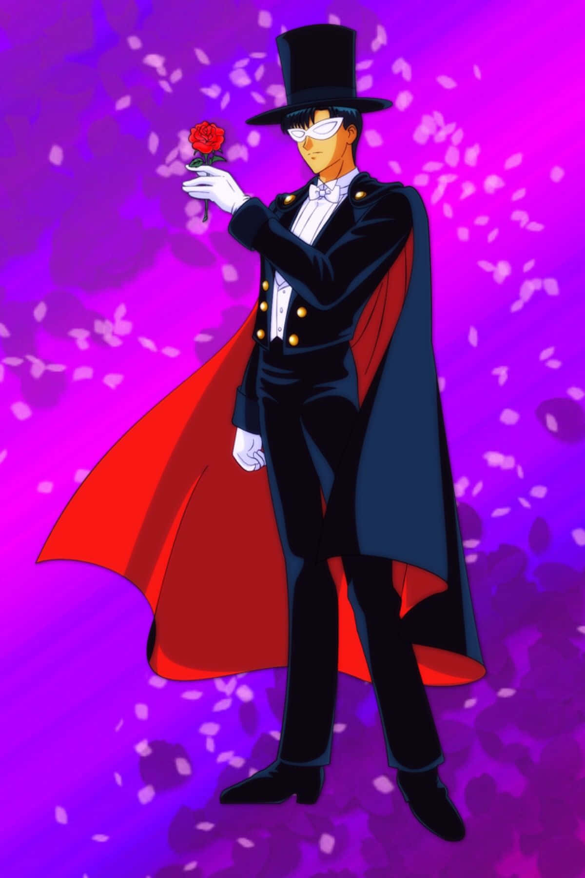 "The heroic Tuxedo Mask!" Wallpaper