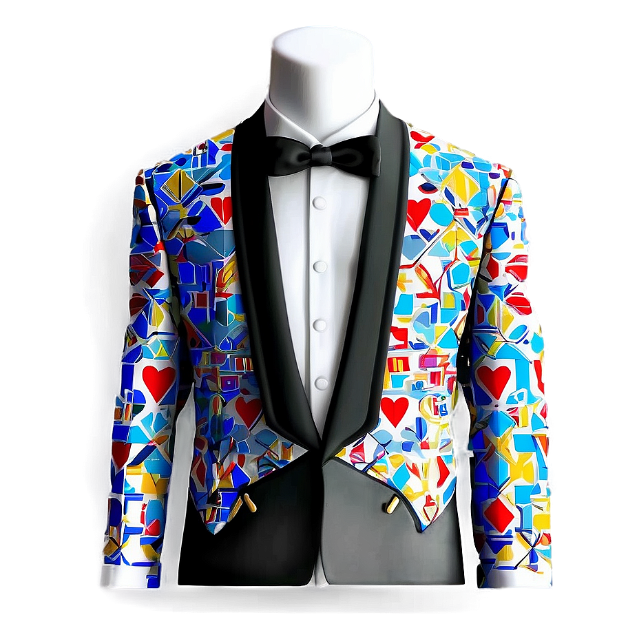 Tuxedo With Unique Patterns Png 05242024 PNG