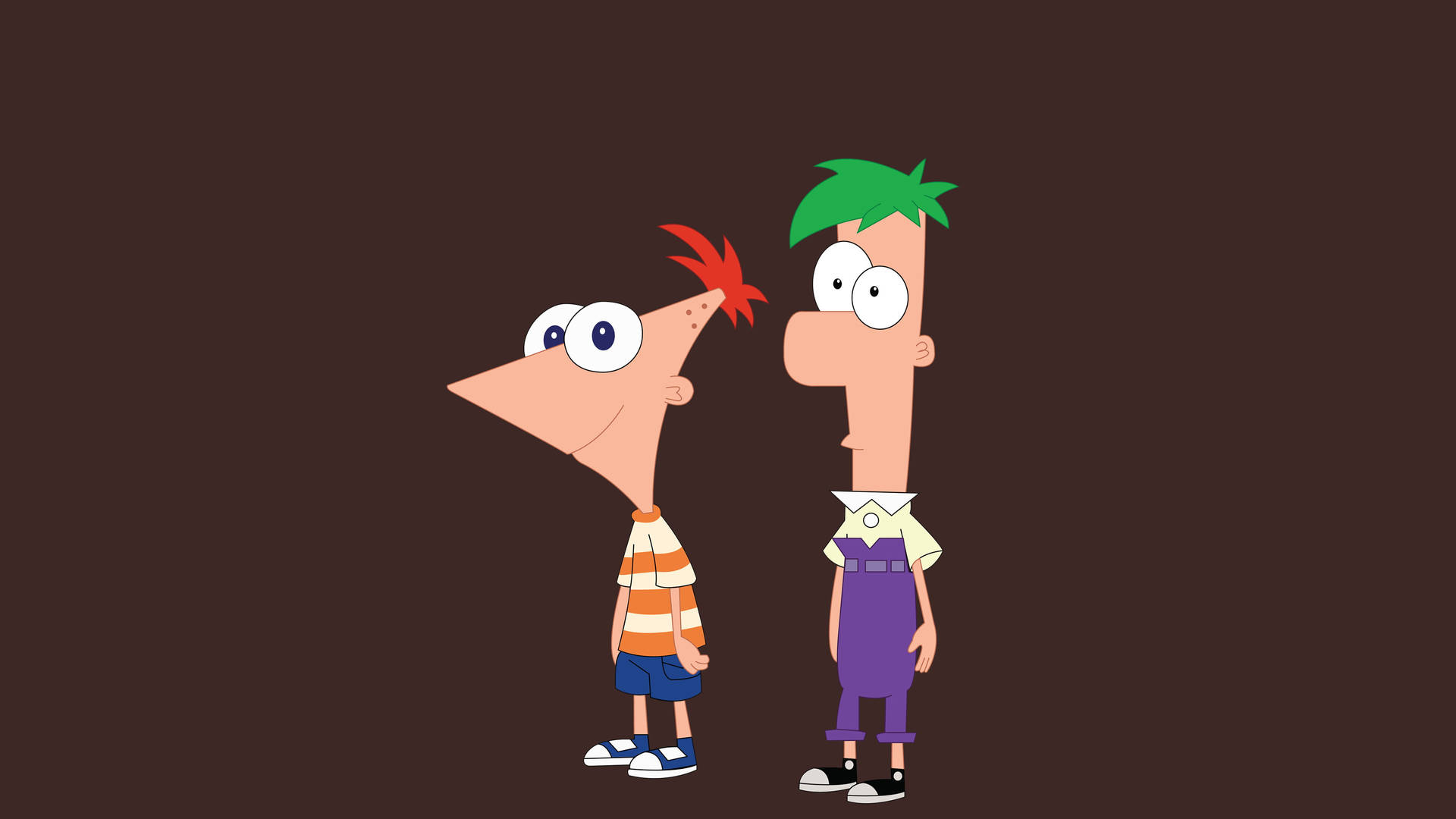 Tv 4k Phineas And Ferb Brown Aesthetic Background