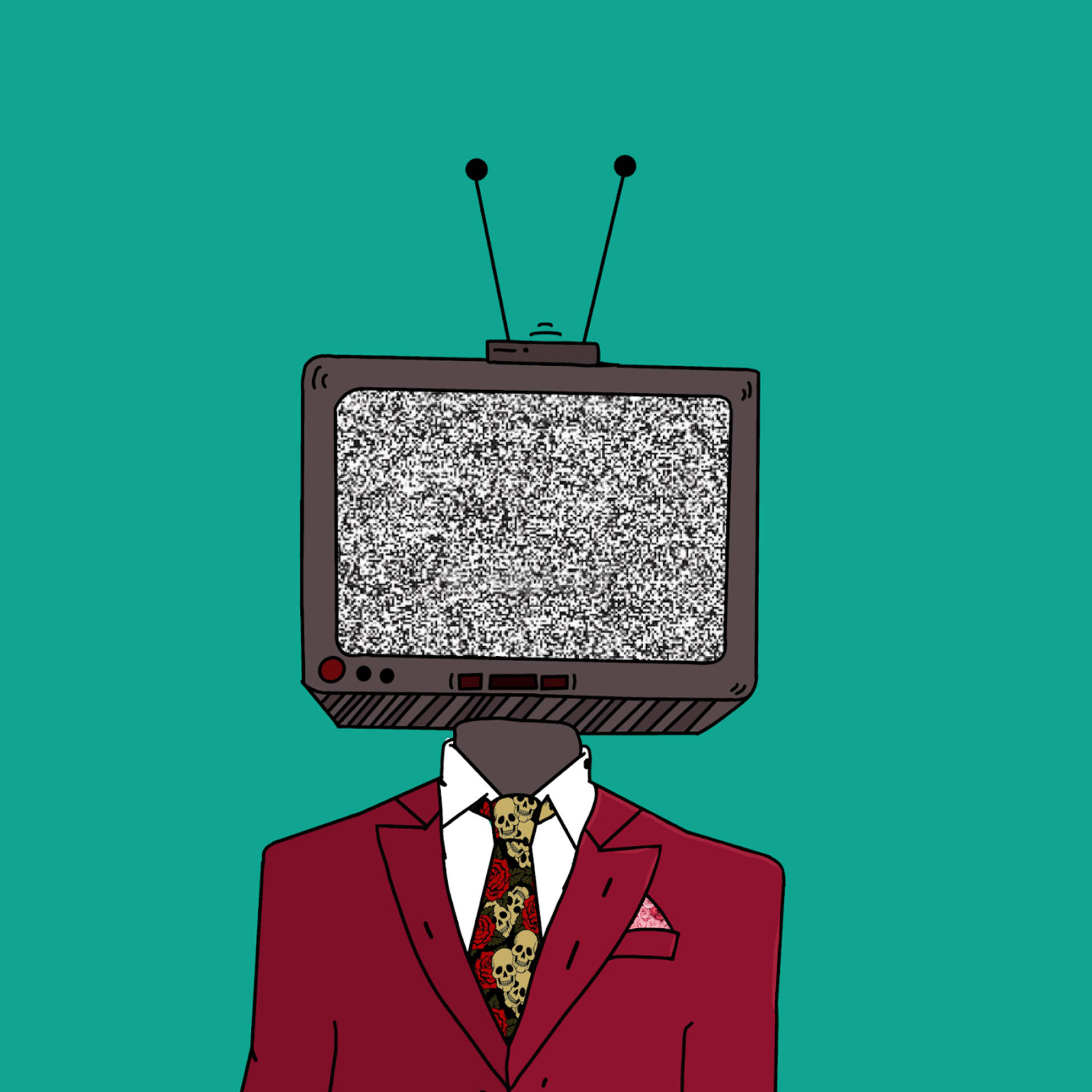 TV Head Anime Boy Poster for Sale by Ashie Draws  Redbubble