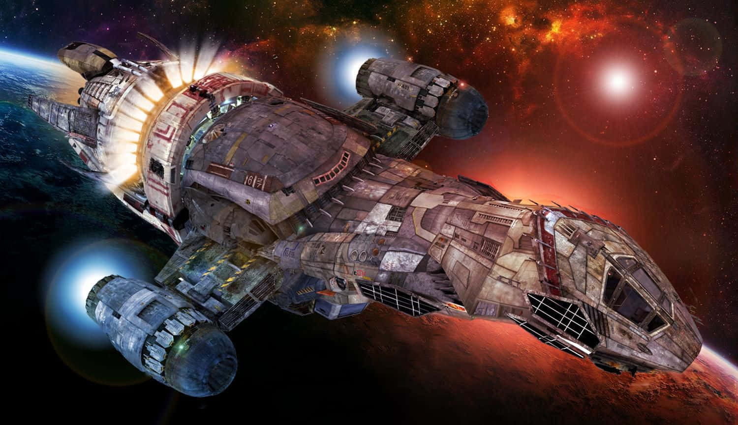TV Show Firefly The Serenity Spacecraft Wallpaper