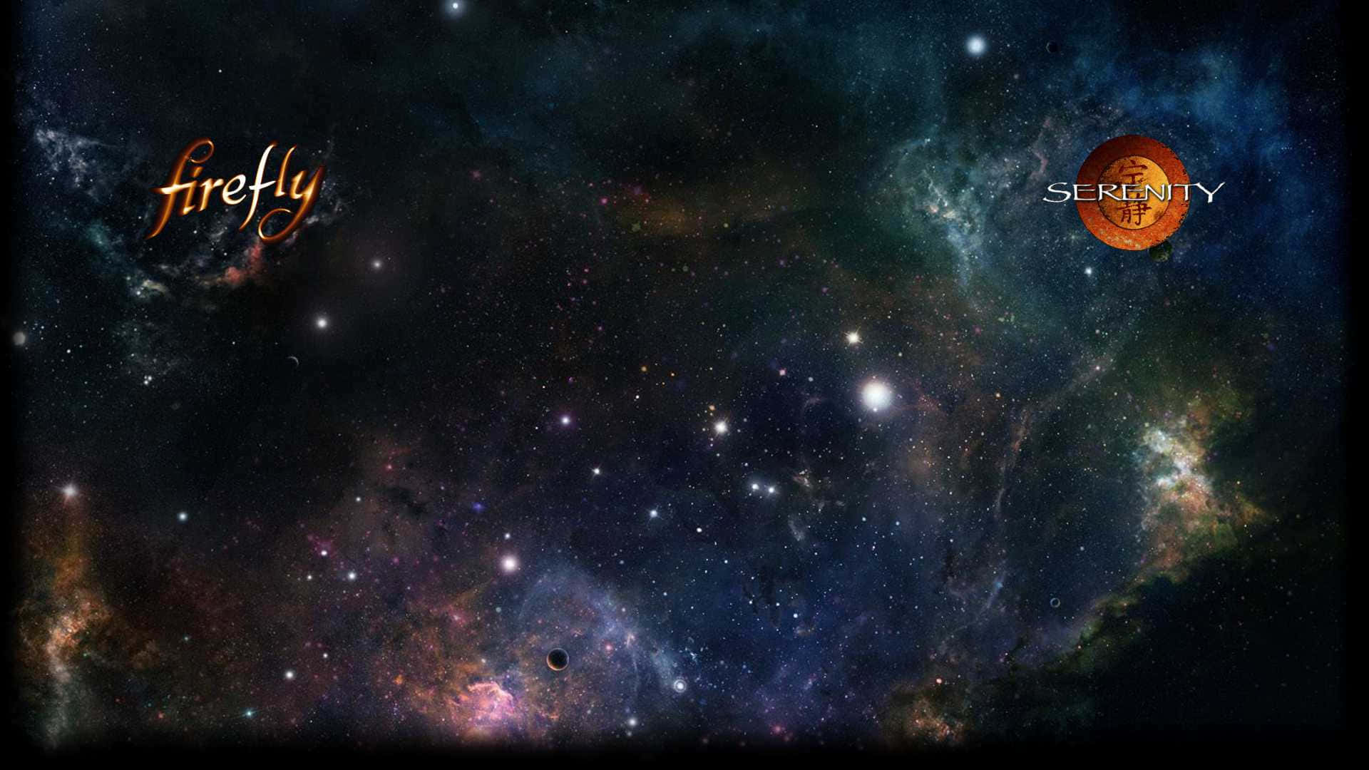 A Space With Stars And A Planet Wallpaper