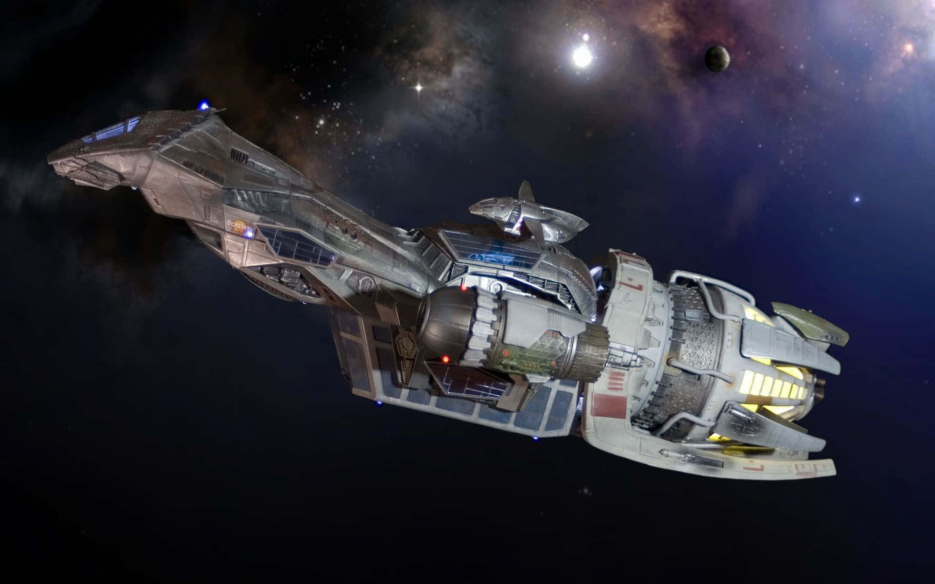Join the intergalactic adventures of the spaceship Serenity Wallpaper