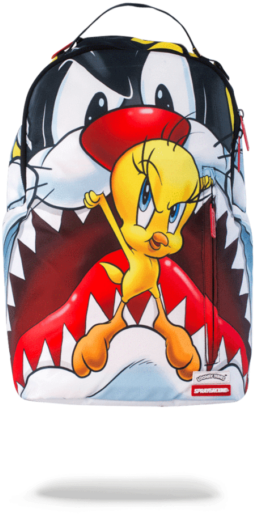 Tweety Backpack Red Cap Design PNG