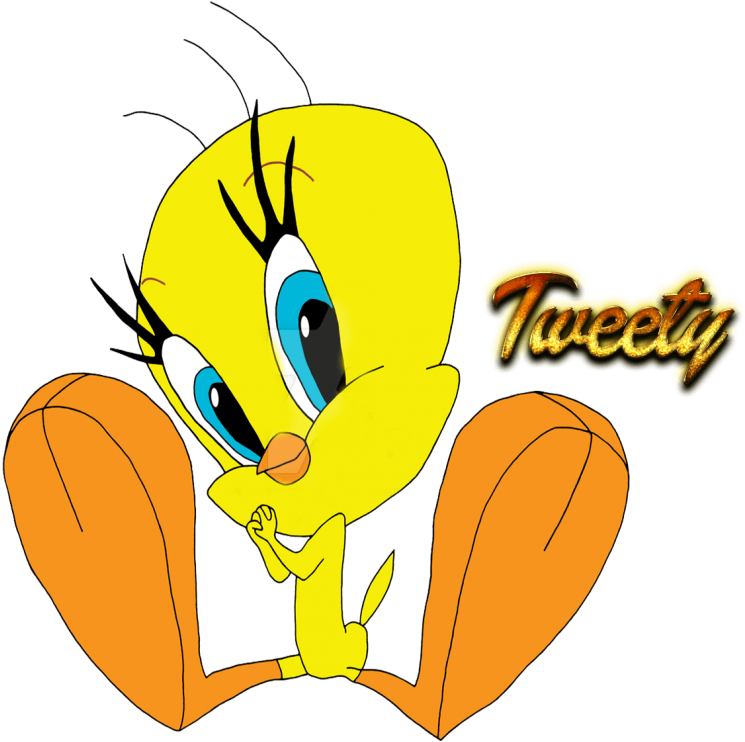 Tweety Bird Classic Pose PNG