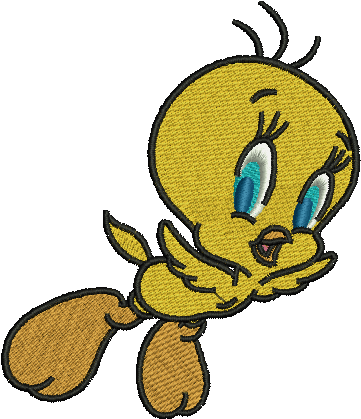 Tweety Bird Embroidery Design PNG