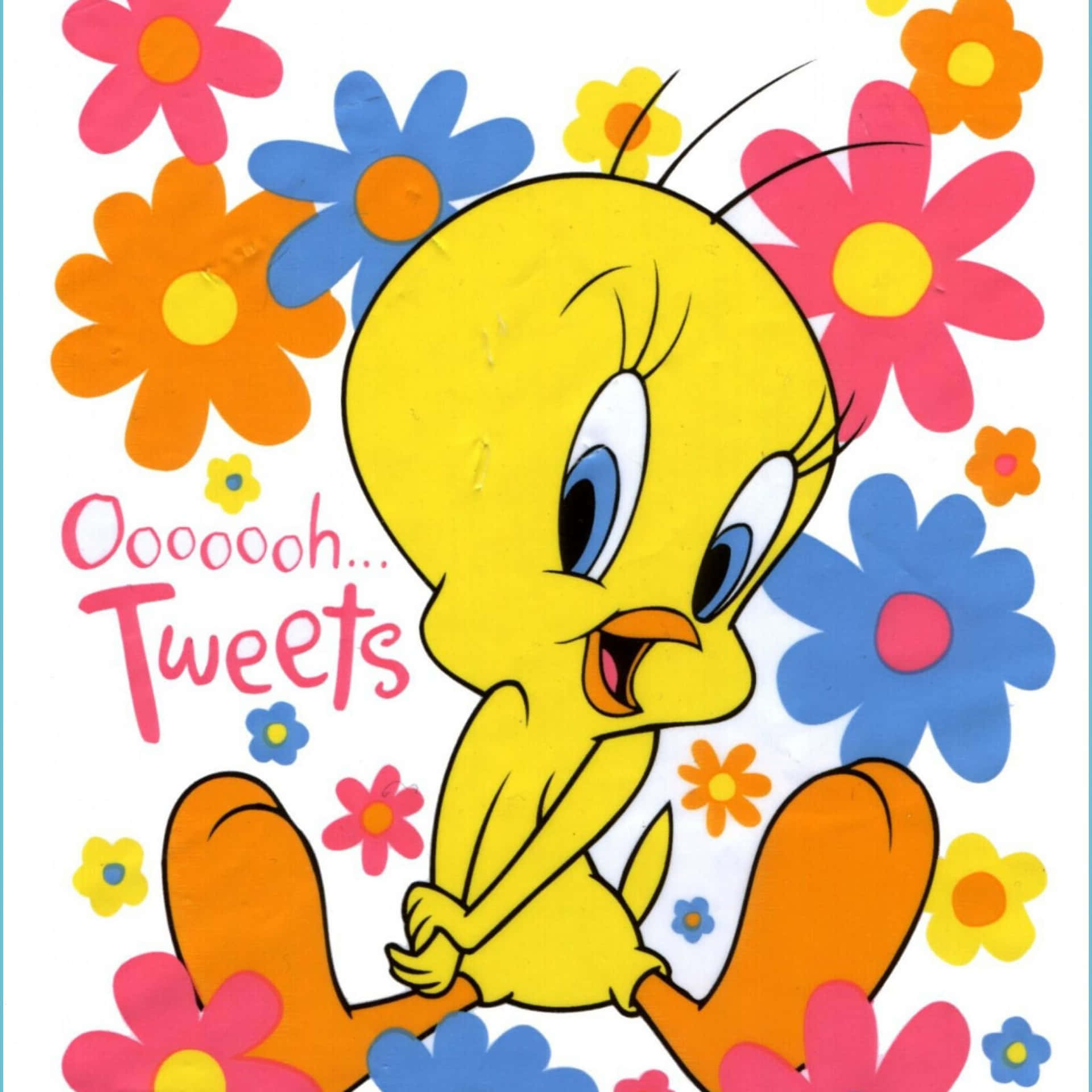 Flygiväg Med Den Älskade Tecknade Figuren, Tweety Bird!