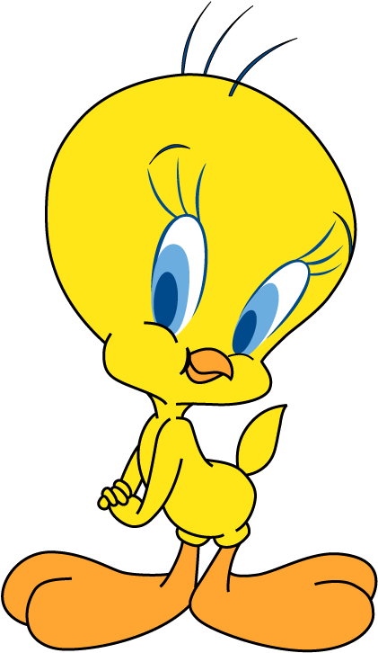 Tweety Bird Standing Pose PNG