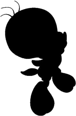 Tweety Silhouette Profile PNG