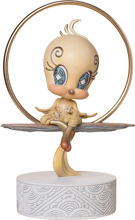 Tweety Yoga Meditation Figurine PNG