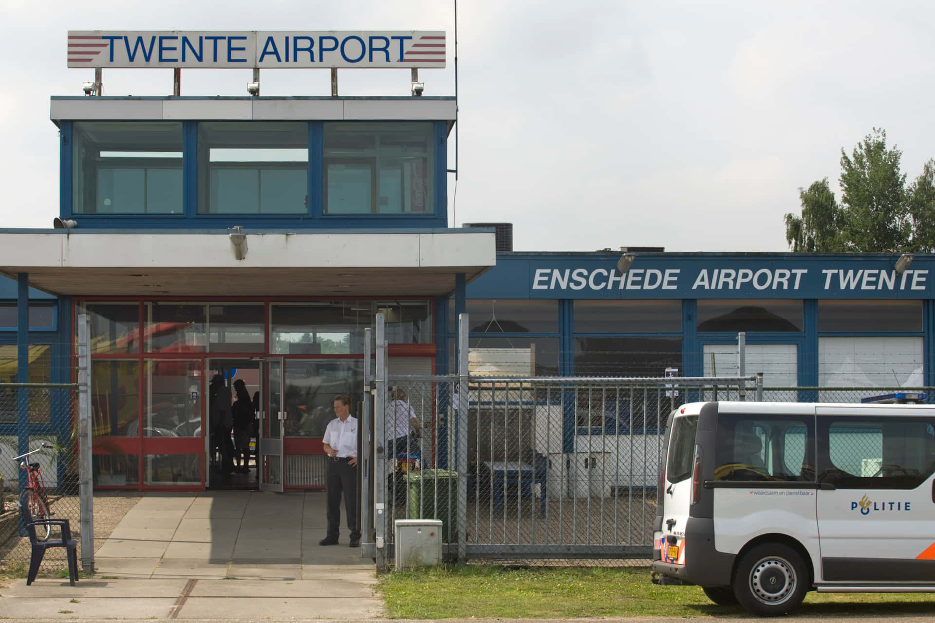 Twente Lufthavn Enschede Inngang Bakgrunnsbildet