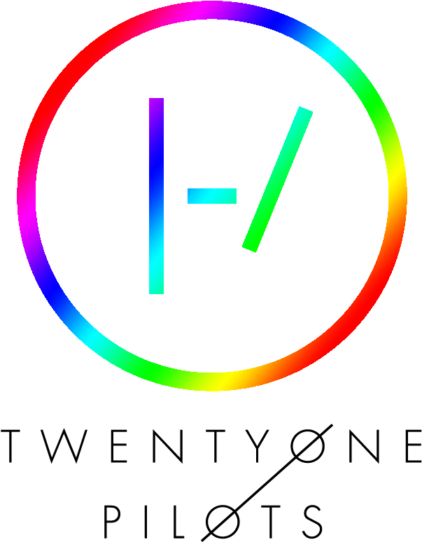 Twenty One Pilots Rainbow Logo PNG