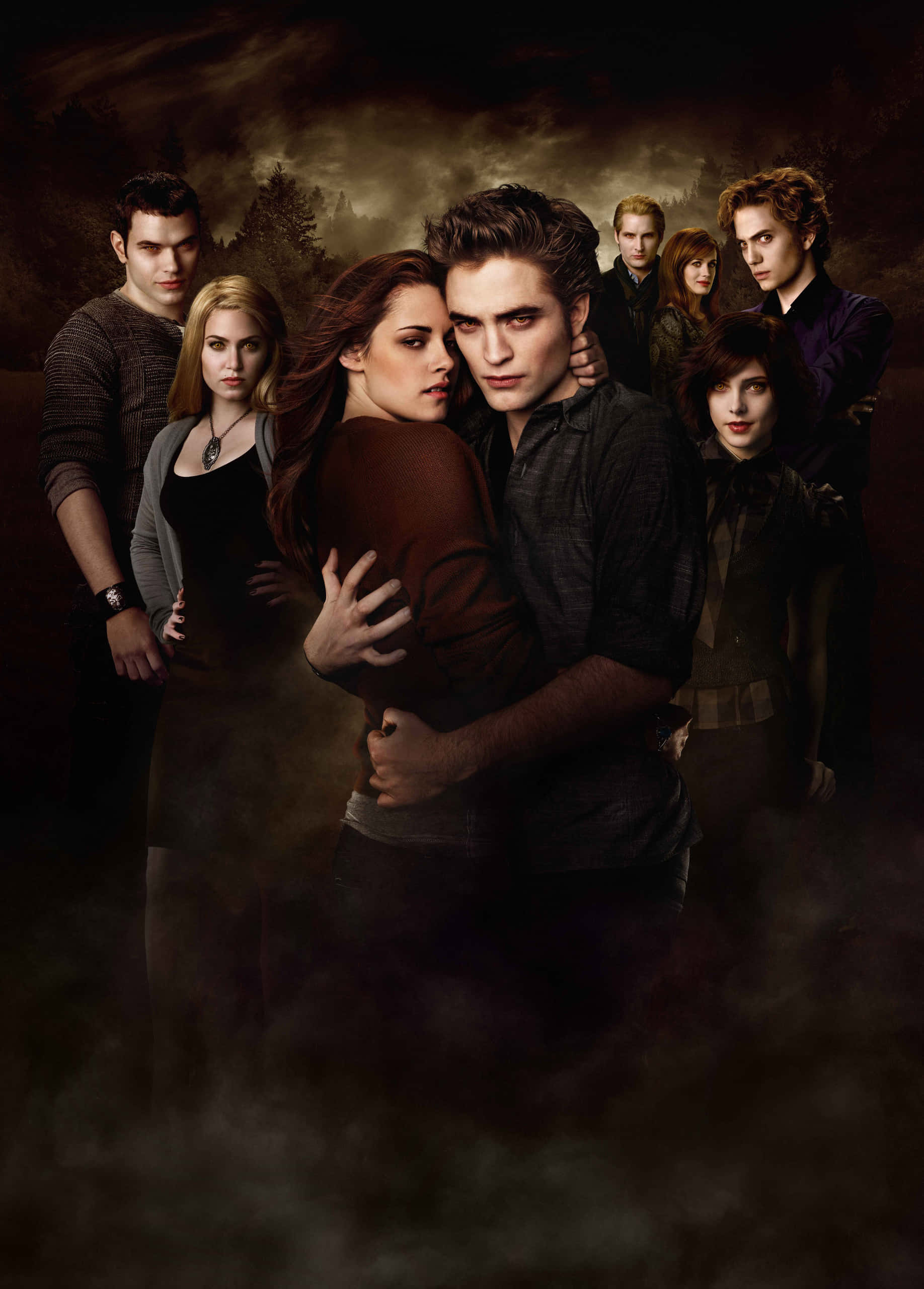 The Twilight Saga Poster With The Cast