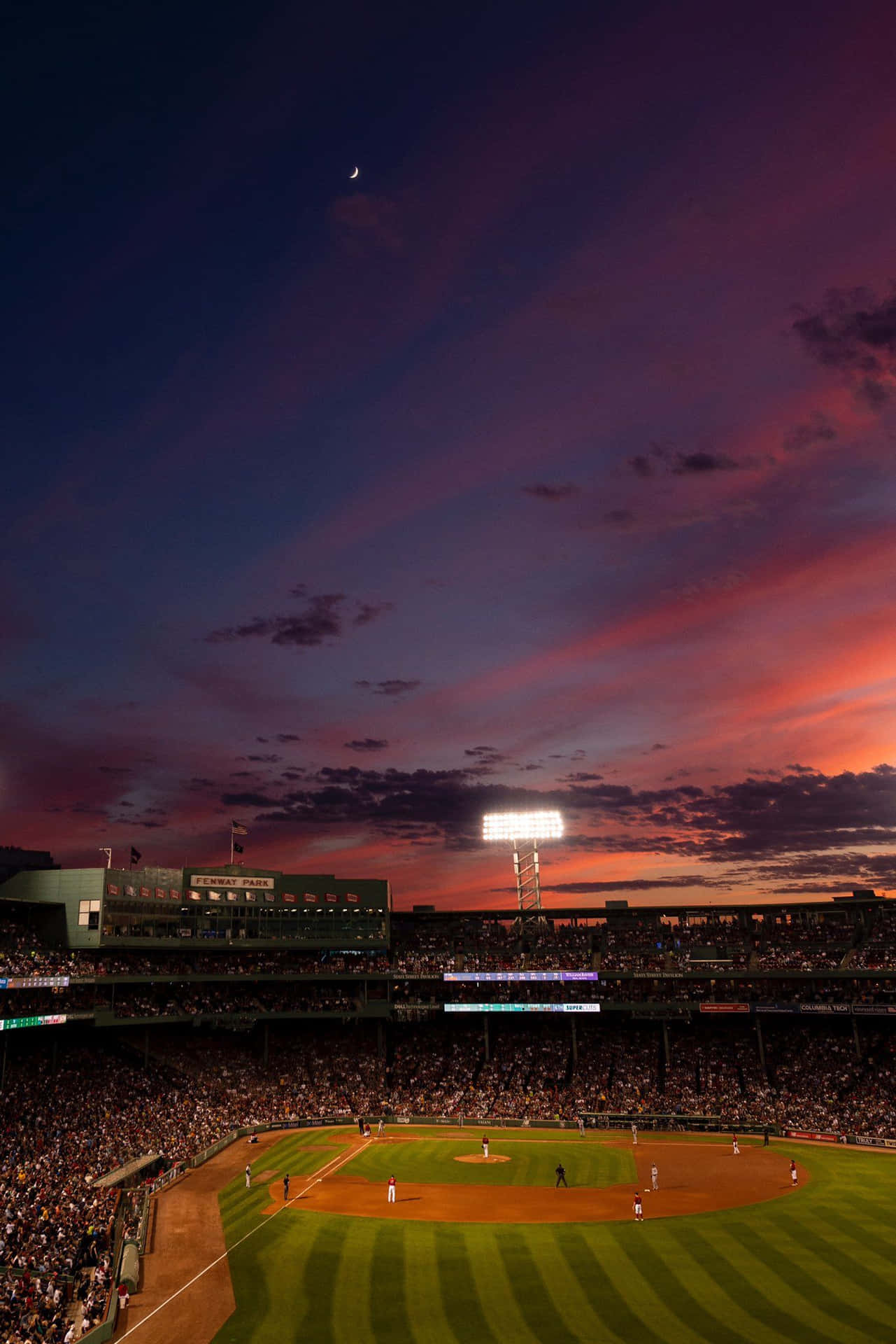 Twilight_ Baseball_ Game_ Sunset.jpg Wallpaper