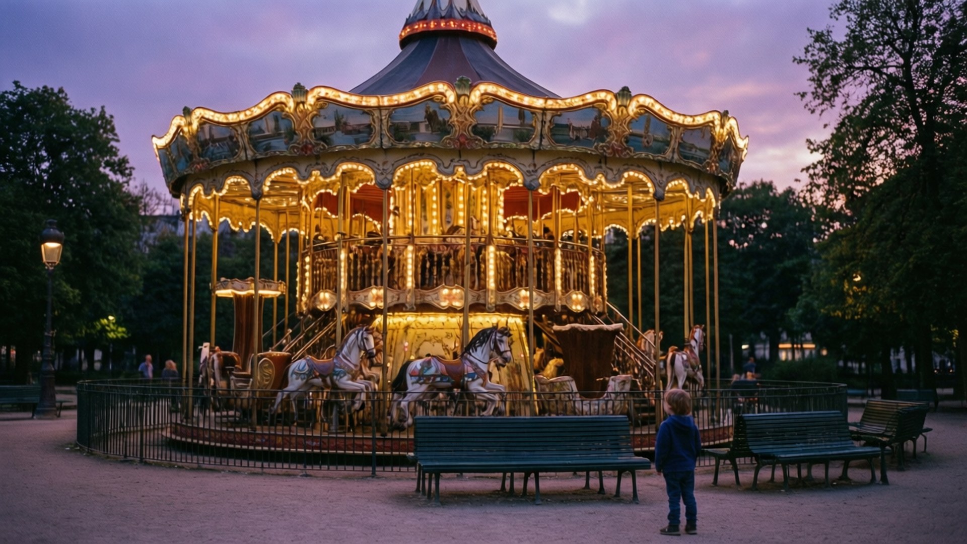 Twilight Carousel Bakgrunner