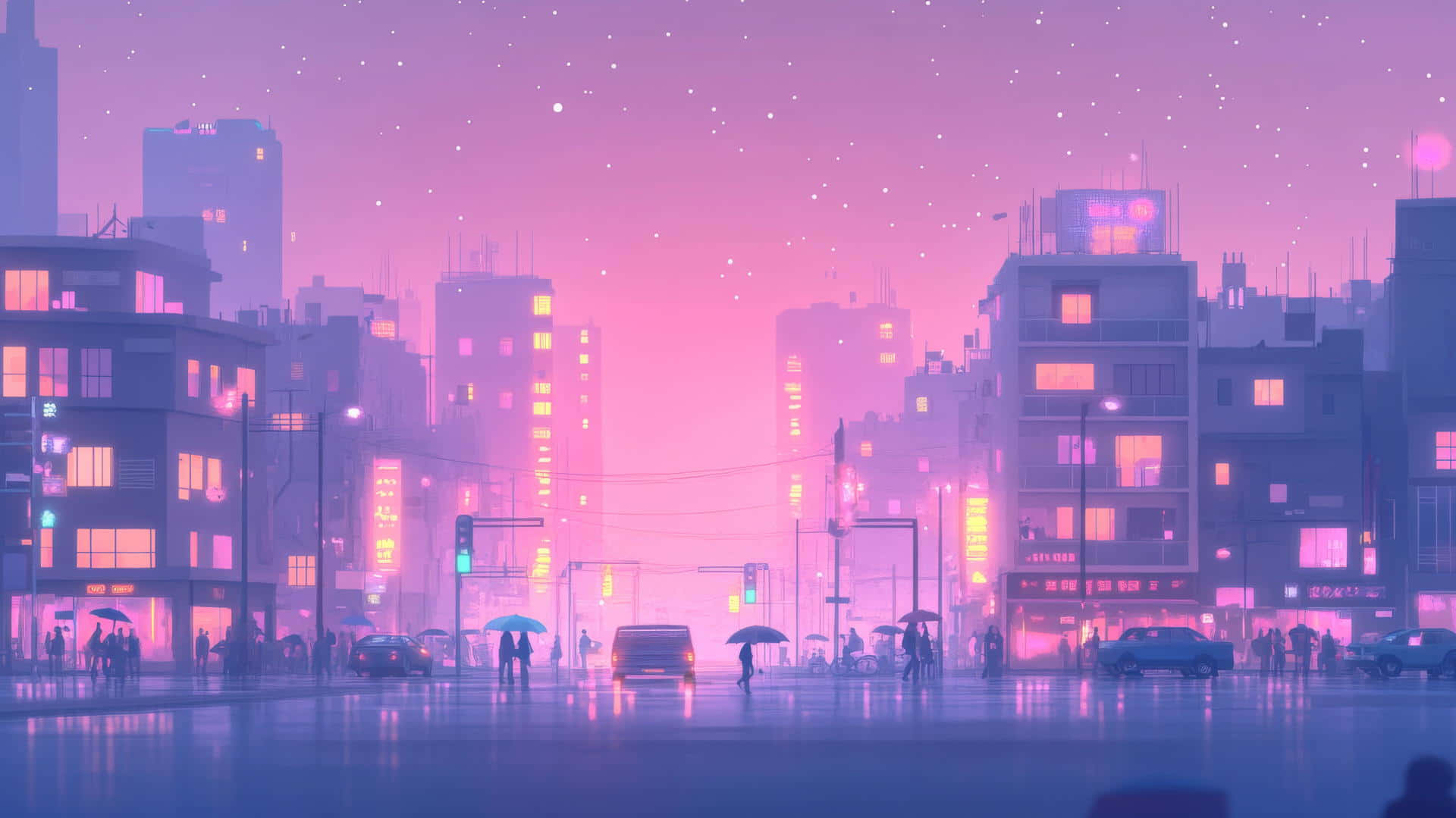 Twilight Cityscape Aesthetic.jpg Wallpaper