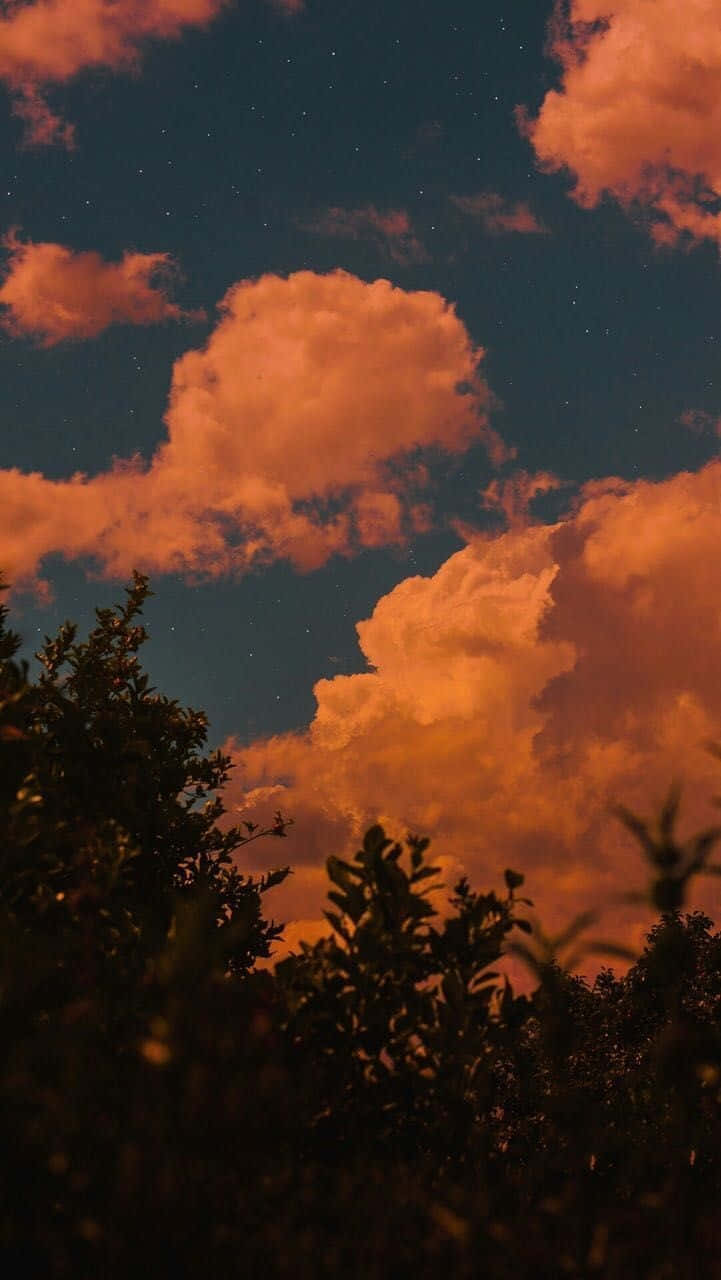 Twilight Clouds Starry Sky Wallpaper