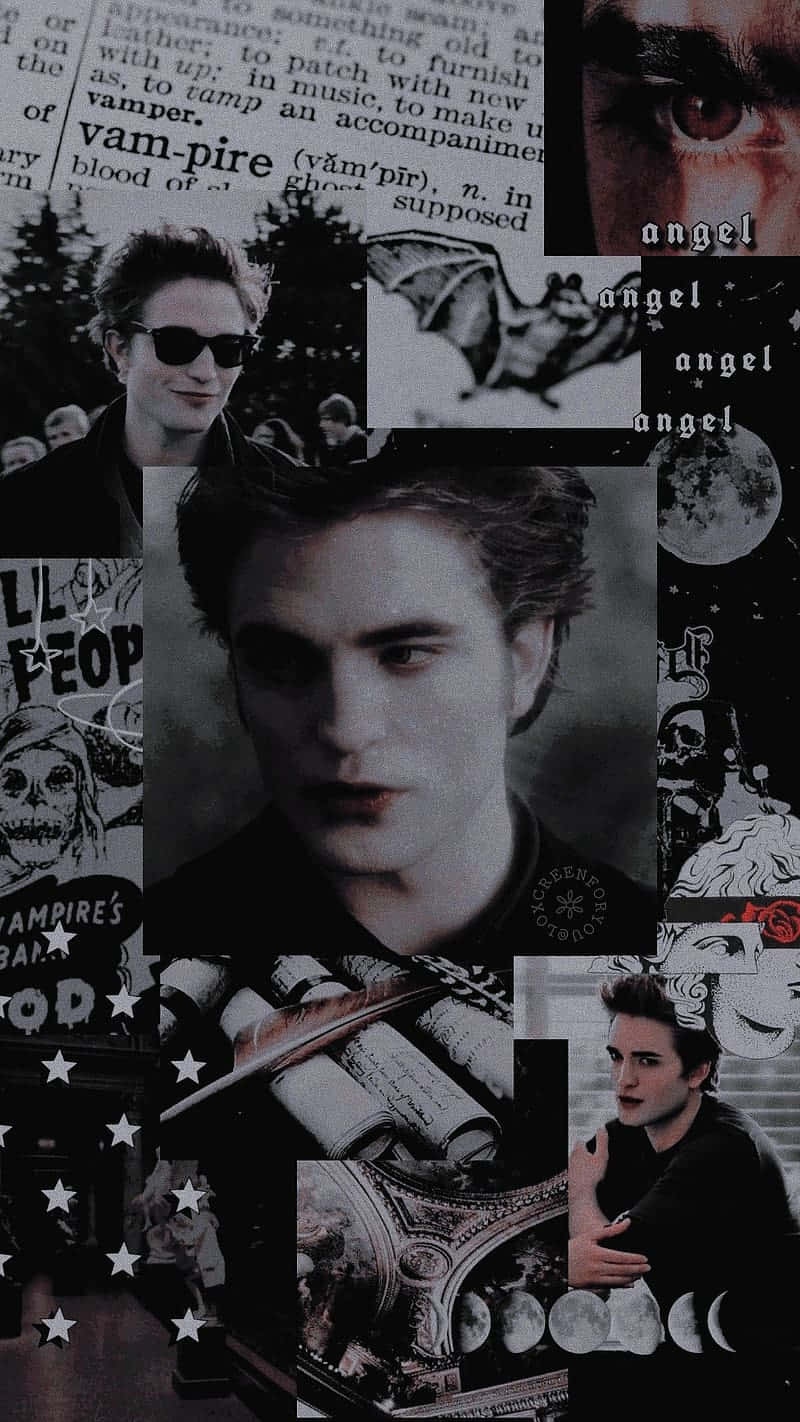 Twilight Edward Collagei Phone Wallpaper Wallpaper