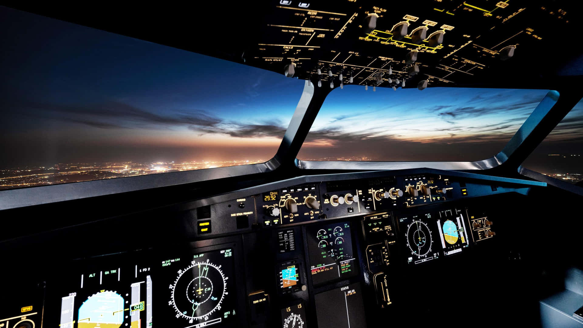 Twilight_ Flight_ Deck_ View Wallpaper