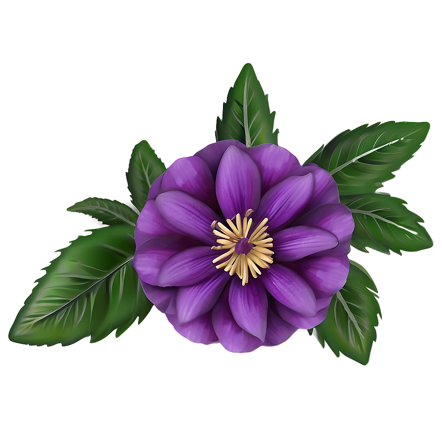 Twilight Purple Flower Png Cov PNG