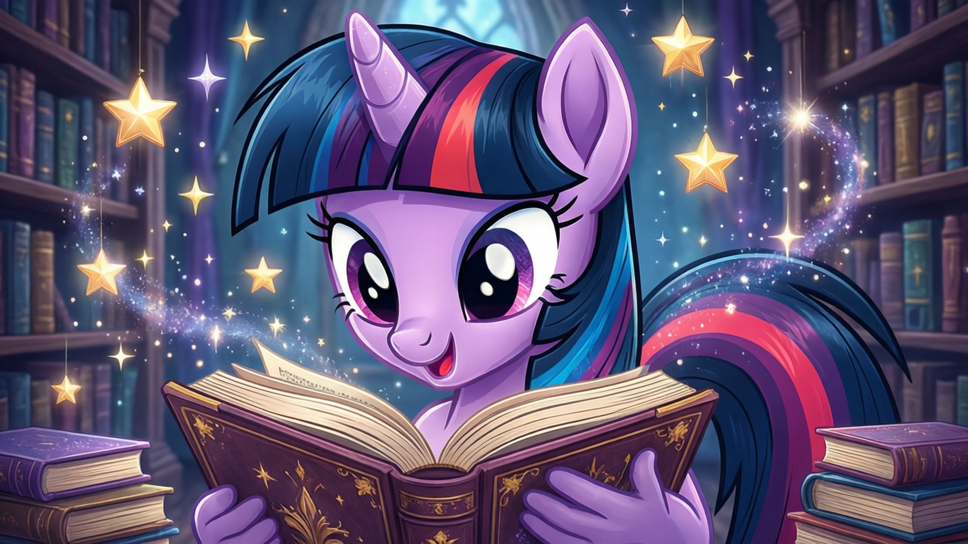 Twilight's Magical Library Taustakuvat