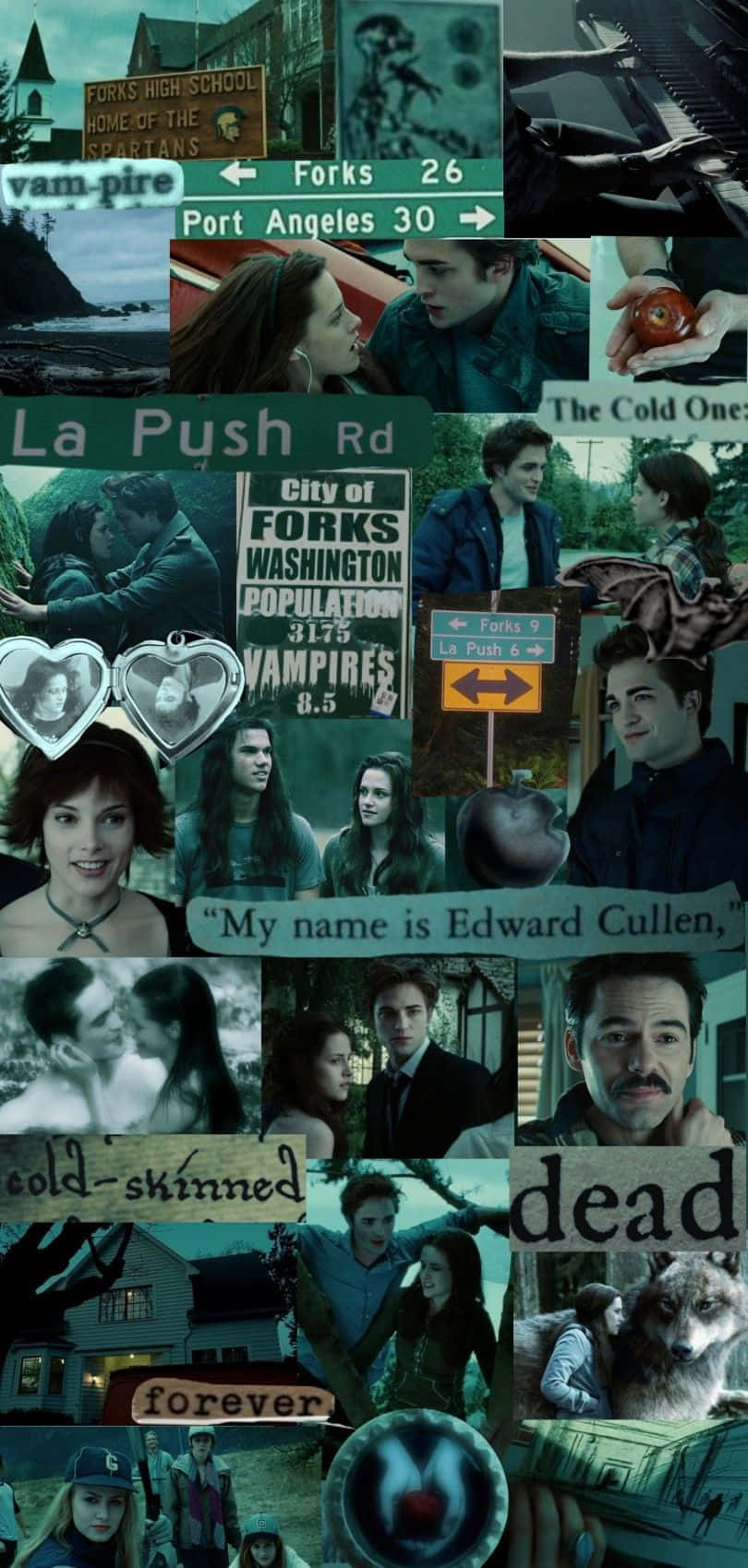 Collage De La Twilight Saga Pour Iphone Fond d'écran