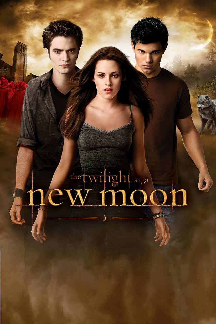 Twilight Saga New Moon Movie Poster Wallpaper