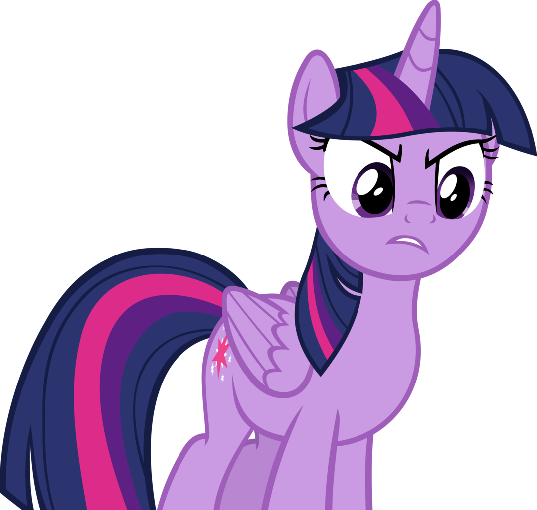Twilight Sparkle Annoyed Expression PNG