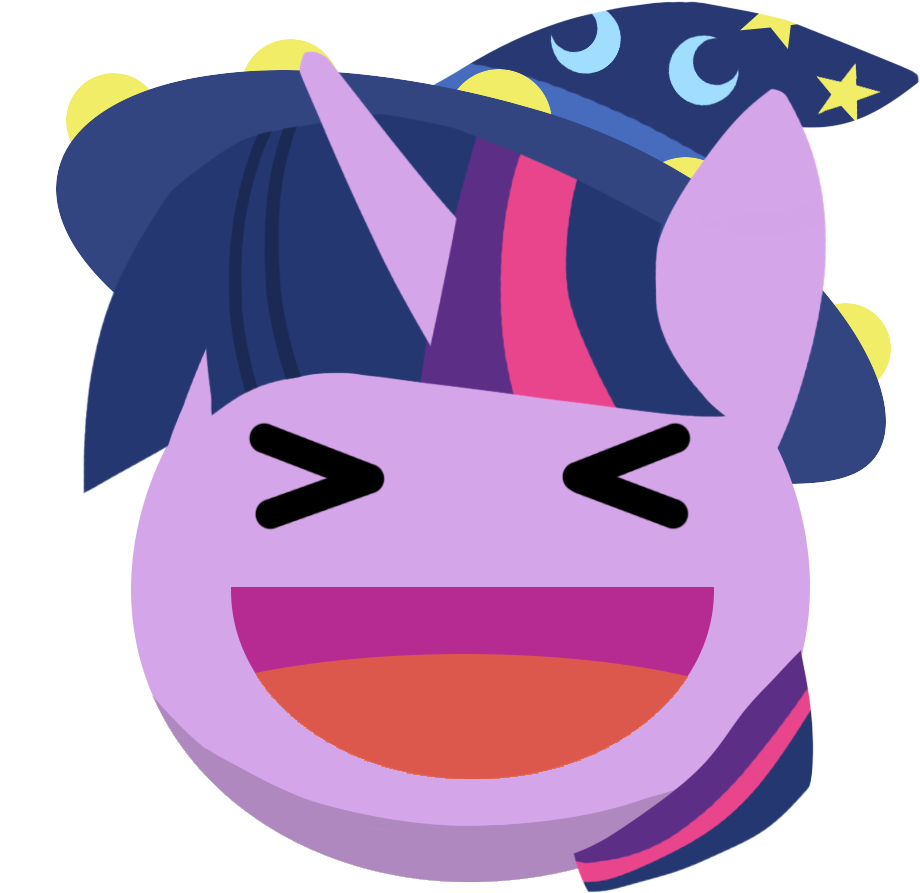 Twilight Sparkle Laughing Facebook Reaction PNG