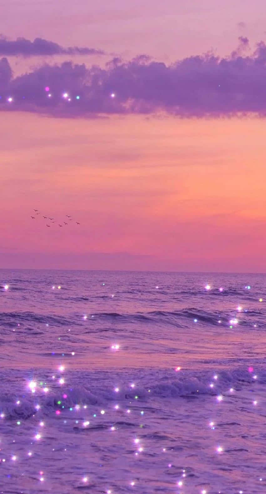 Twilight Sparkle Ocean Glitter Wallpaper