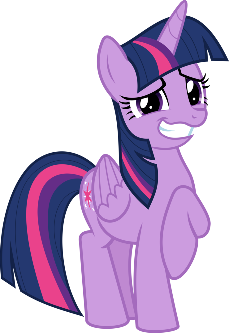 Twilight Sparkle Smiling Vector PNG