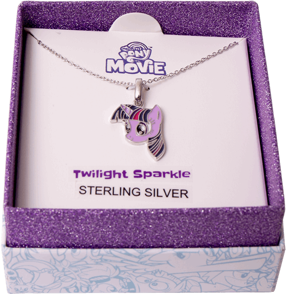 Twilight Sparkle Sterling Silver Necklace PNG