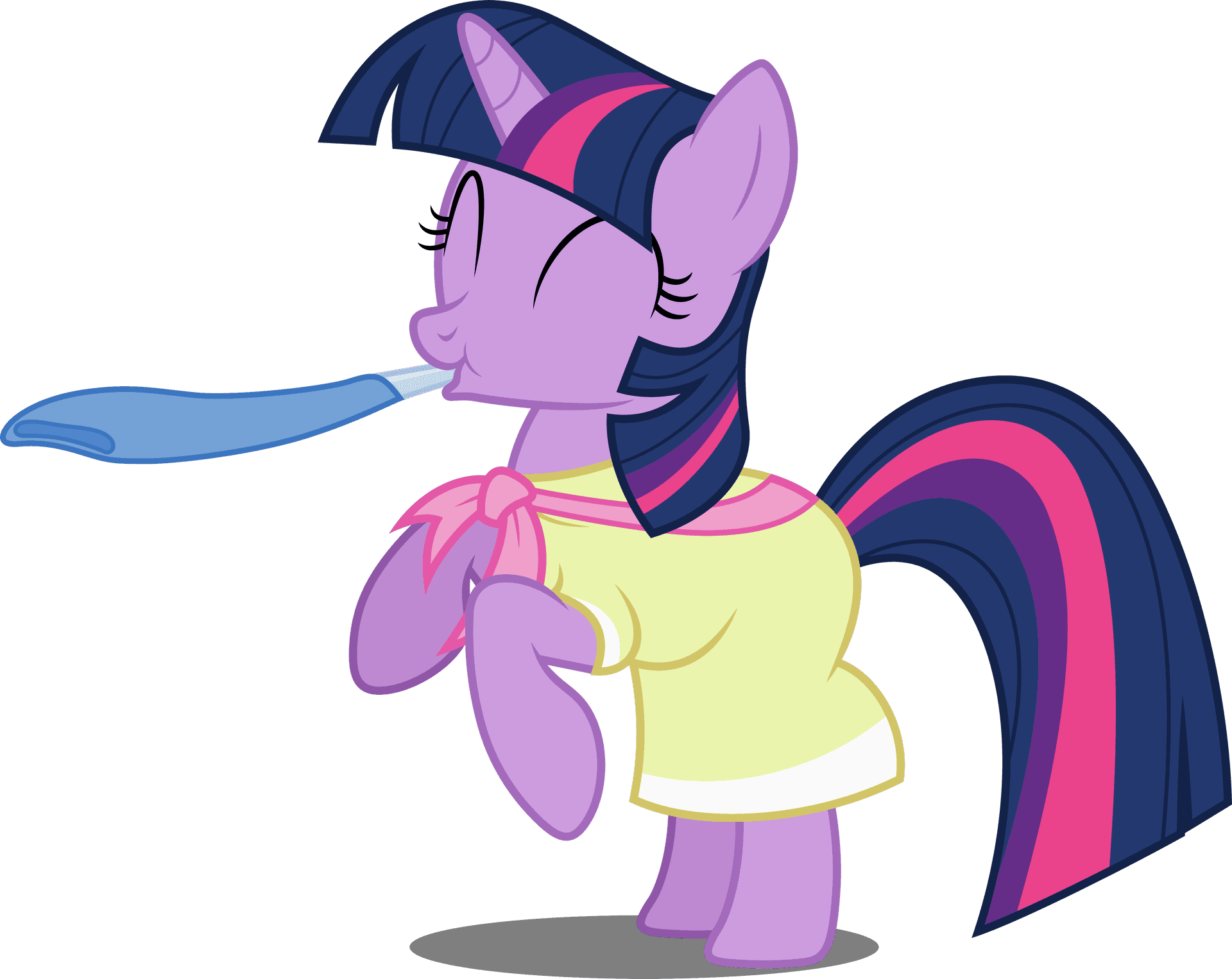 Twilight Sparkle With Toothbrush PNG