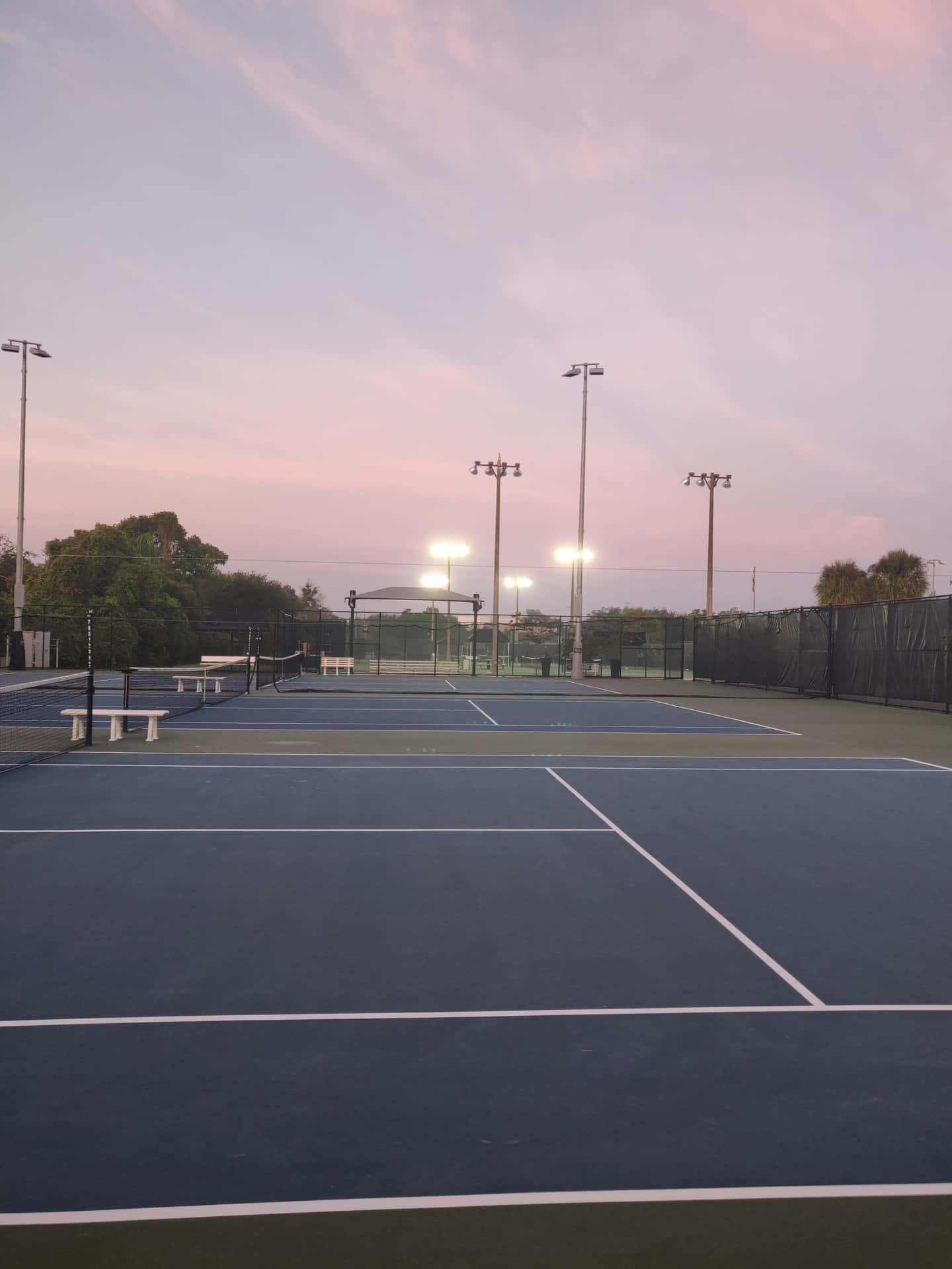 Twilight Tennis Courts.jpg Wallpaper