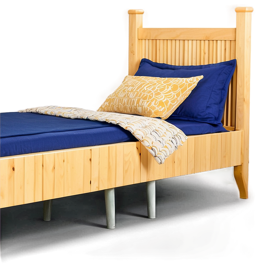 Twin Bed For Bedroom Png 05042024 PNG
