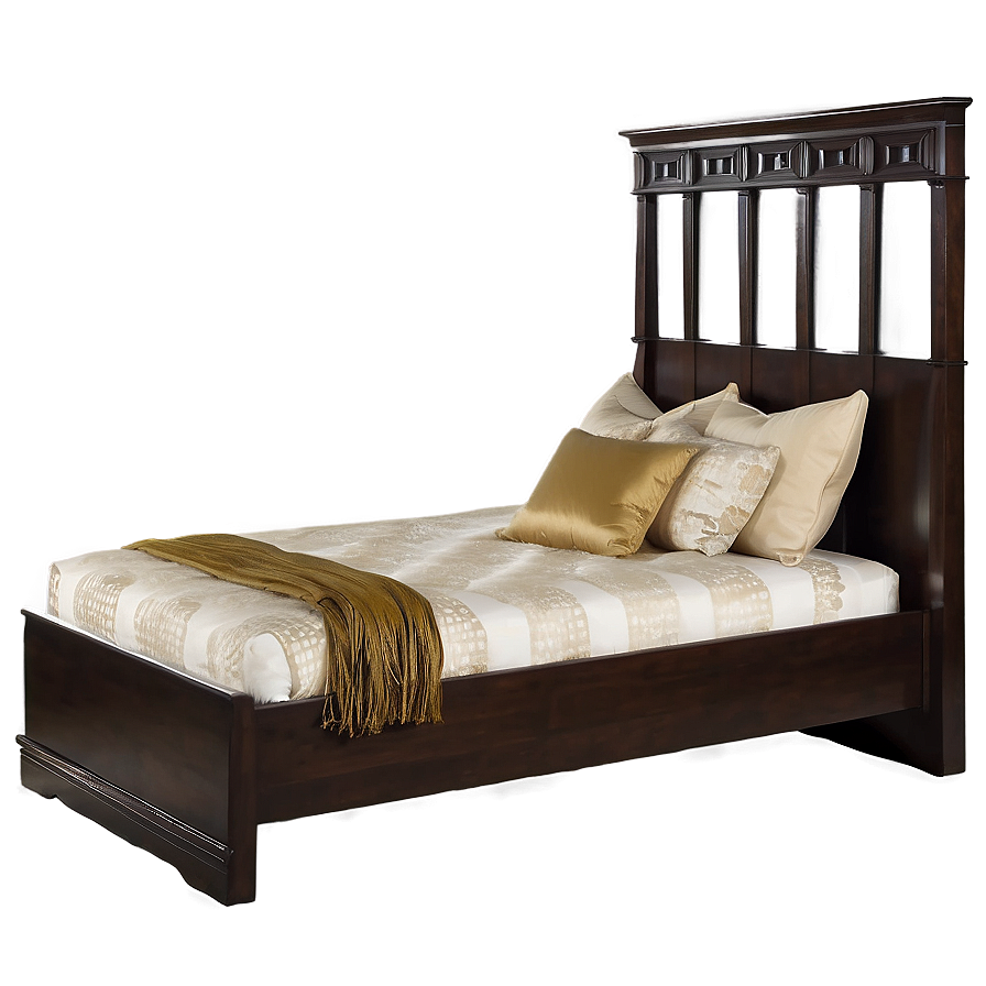Twin Bed For Bedroom Png Omi PNG