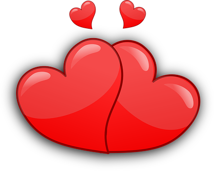 Twin Hearts Graphic PNG