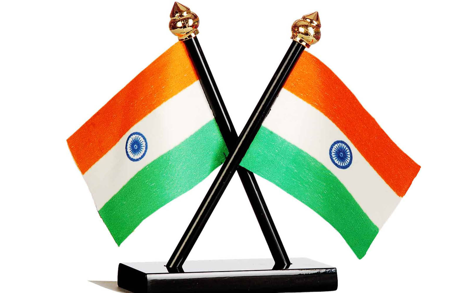 Twin Indian Flag Poles