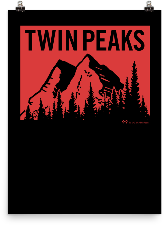 Twin Peaks Mountain Poster PNG