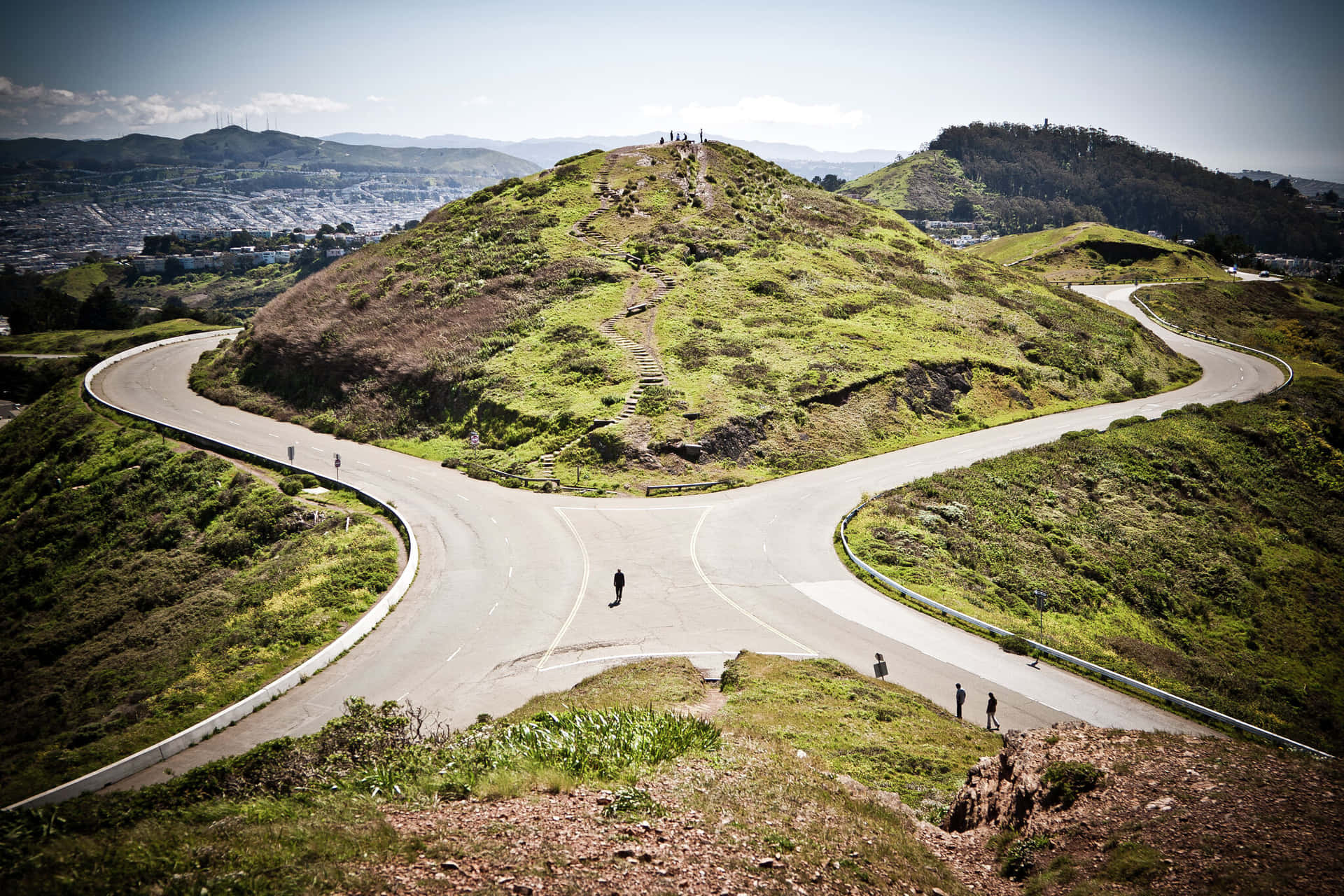 Twin Peaks San Francisco Scenic View Wallpaper