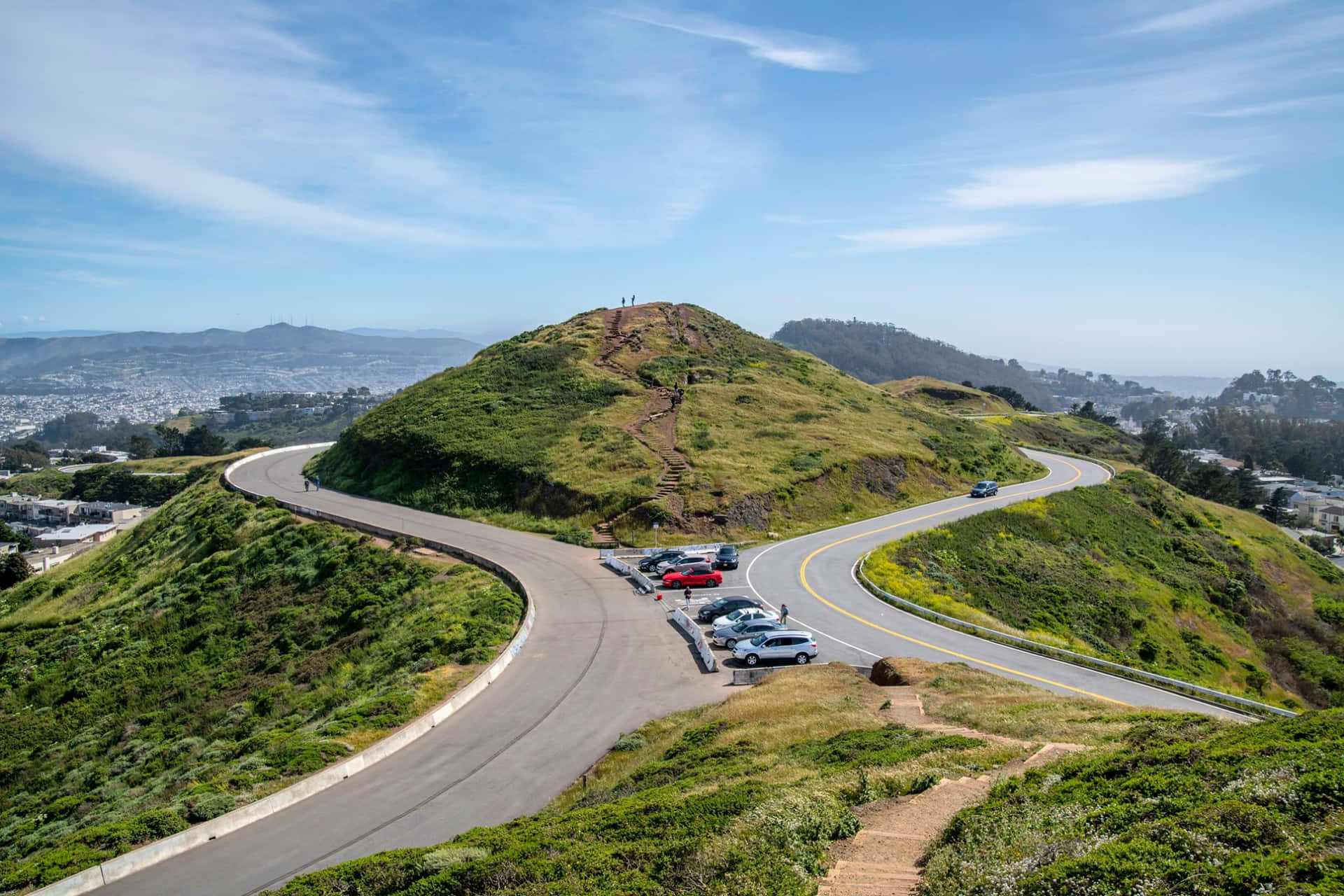 Twin Peaks San Francisco Scenic View Wallpaper