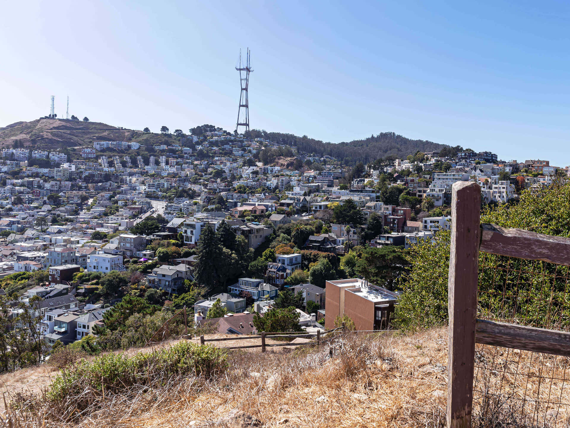 Twin Peaks San Francisco View Wallpaper