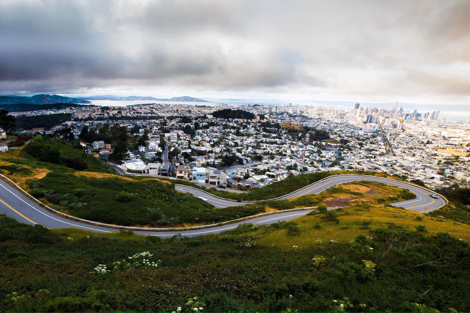 Twin Peaks San Francisco View Wallpaper