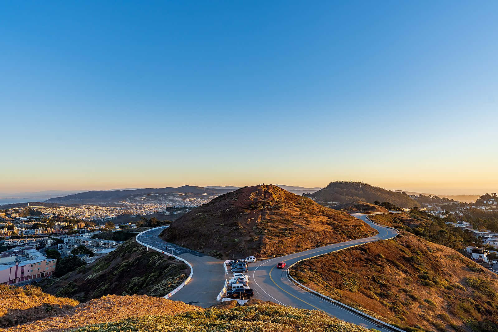 Twin Peaks Sunset View San Francisco Wallpaper