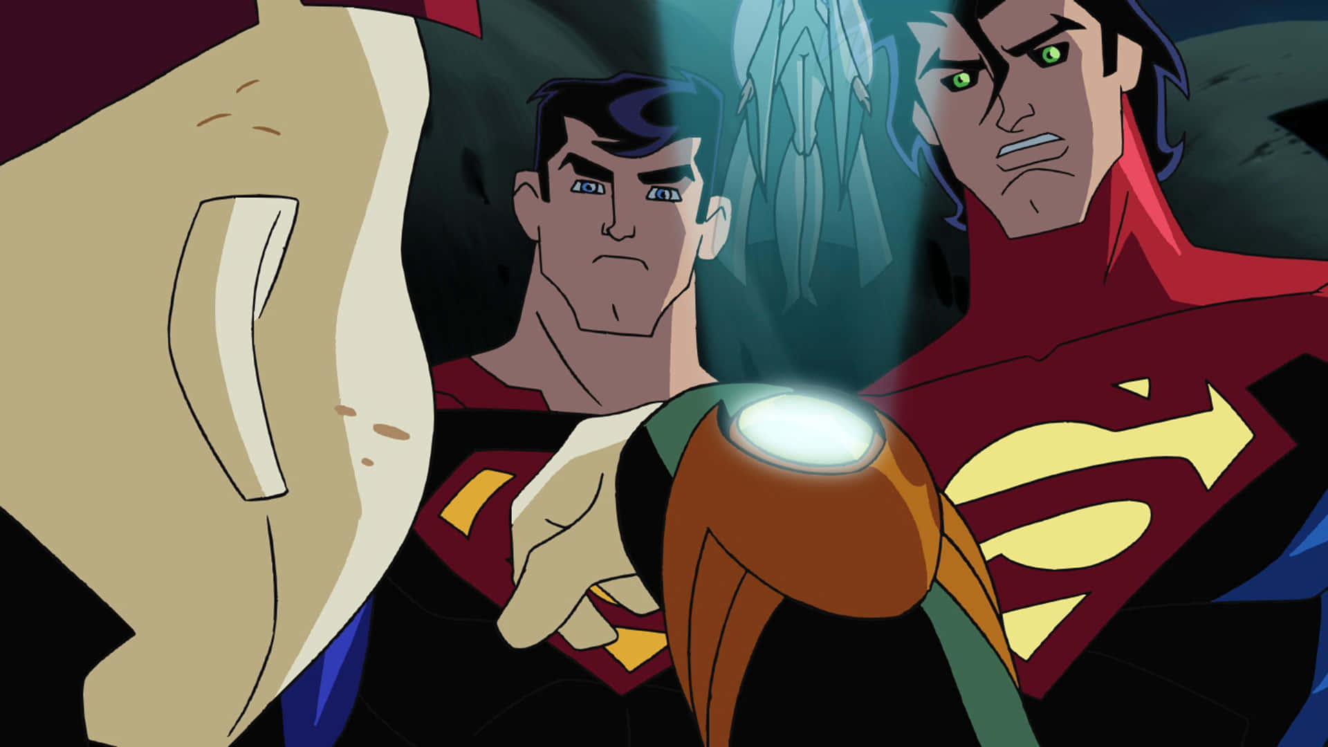 Twin Superman Legion Of Super Heroes Wallpaper